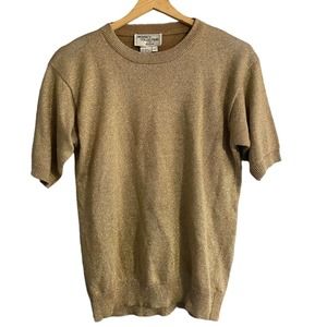 Vintage Gold Short Sleeve Sweater